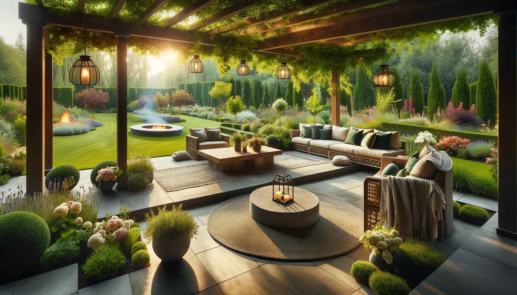 A-beautiful-outdoor-living-space-set-in-a-lush_-green-garden