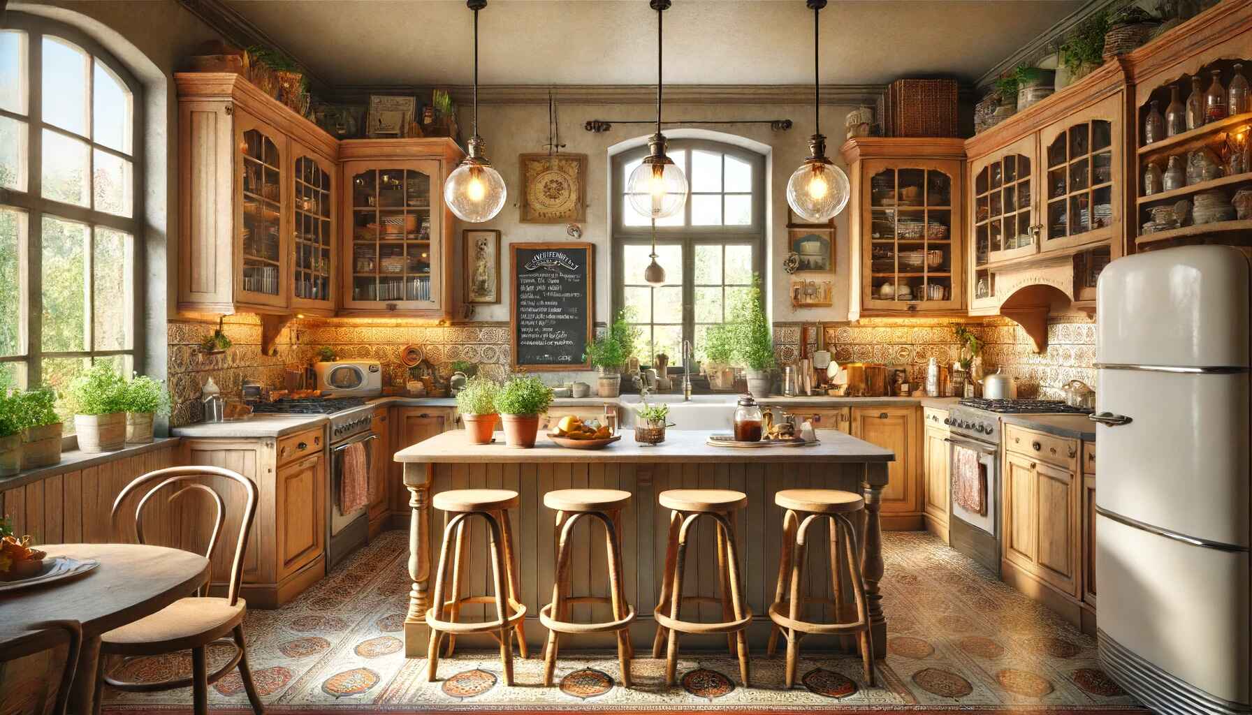 A cozy bistro style kitchen with a warm inviting atmosphere(1)