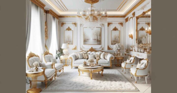 White and Gold Drawing Room Decor: Elegance and Sophistication Unveiled