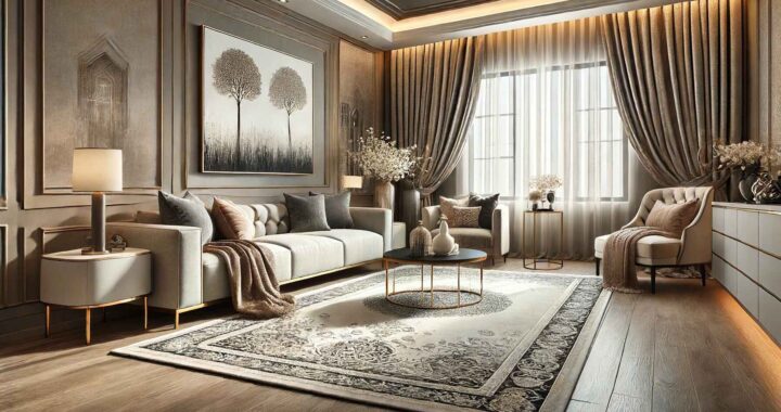 Living Room Décor: Rugs and Curtains