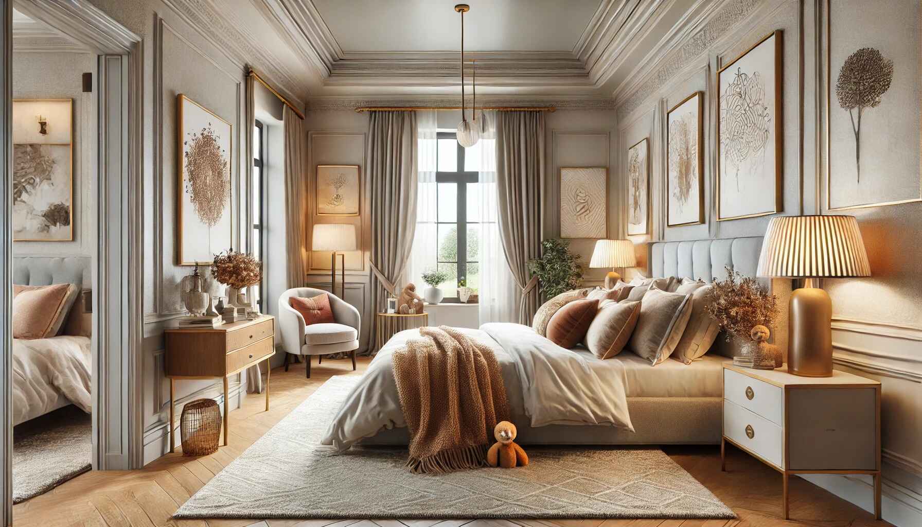 beautifully designed bedroom for inspiration, featuring a cozy and inviting atmosphere