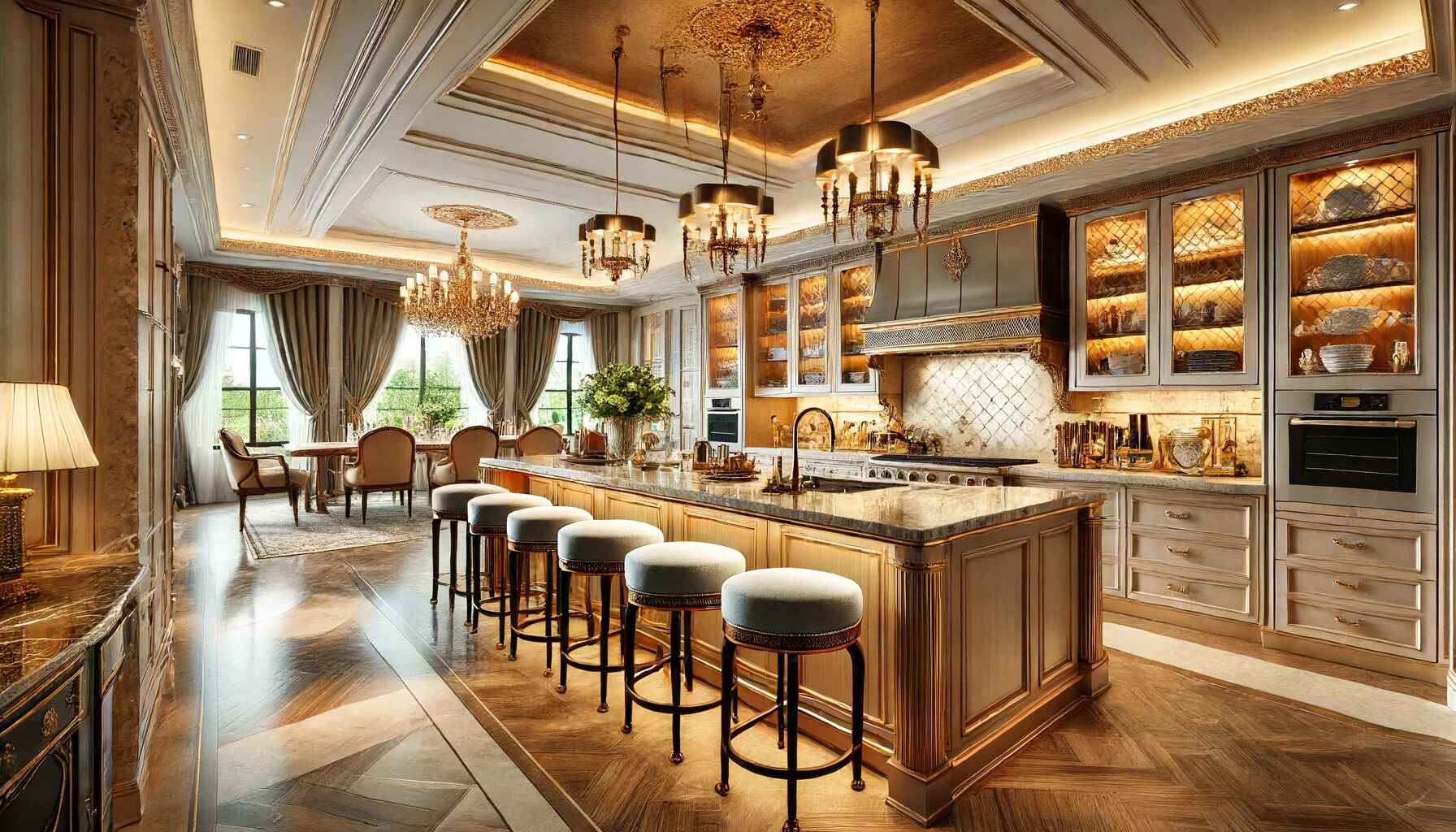 luxurious kitchen featuring high end decor and design(1)