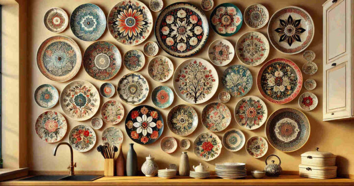 Decorative kitchen wall plates