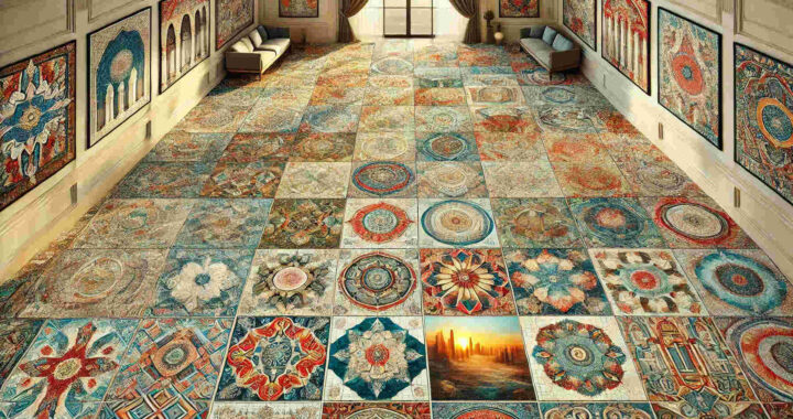 20 Mosaic Art Floor Designs for House Decor