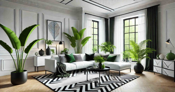 Transforming Spaces with a Black, White, and Green Room