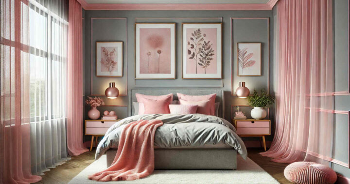 Creating a Cozy Pink and Grey Bedroom