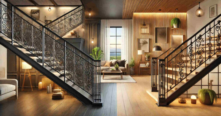 Iron vs. Wood Stair Railing: Choosing the Right Style for Your Home