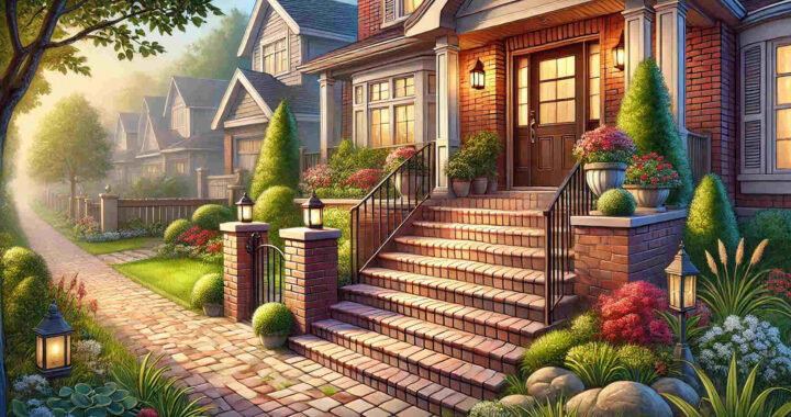 Brick Steps to the Front Door: Adding Curb Appeal and Functionality